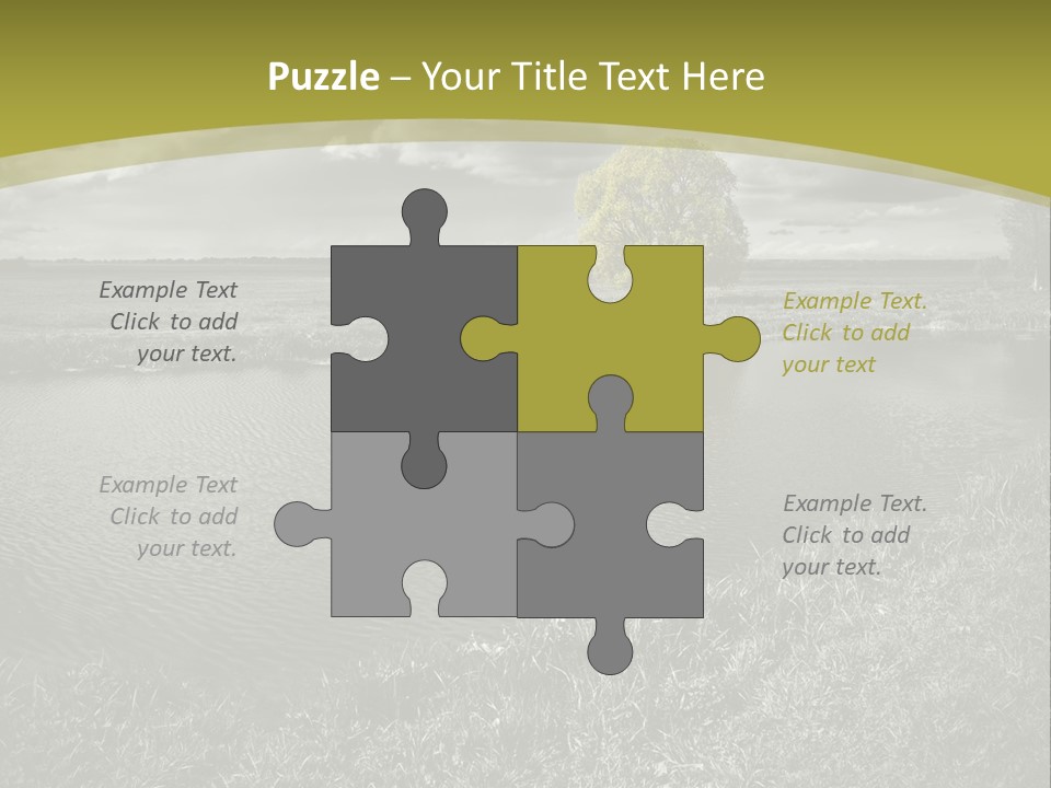 Beauty Heaven Rain PowerPoint Template