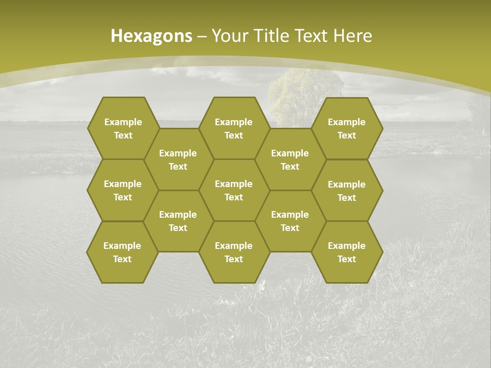 Beauty Heaven Rain PowerPoint Template