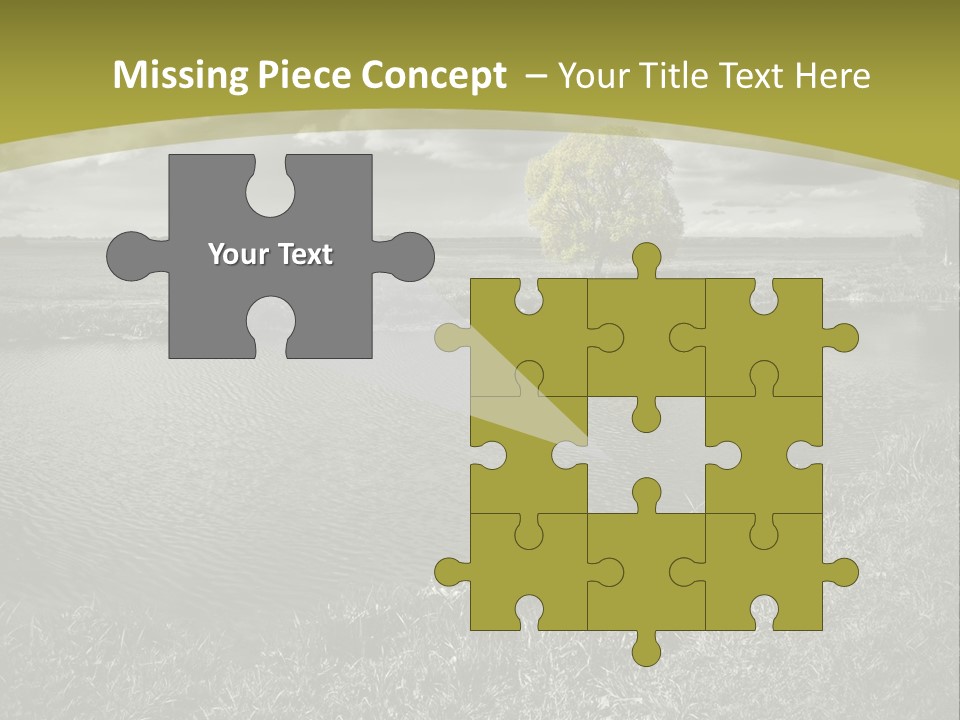 Beauty Heaven Rain PowerPoint Template