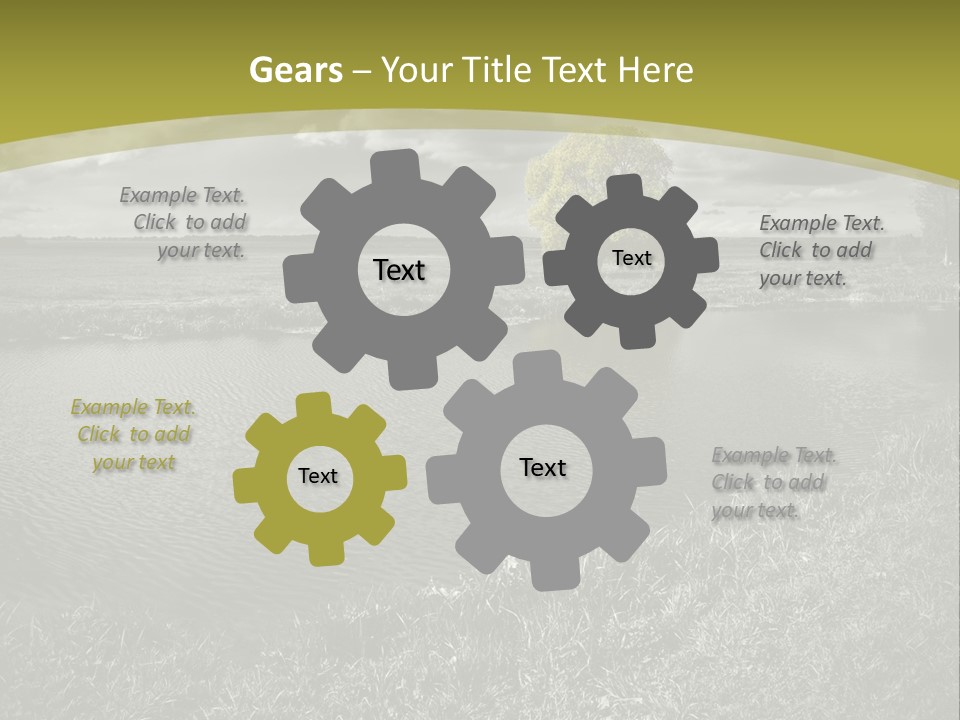 Beauty Heaven Rain PowerPoint Template