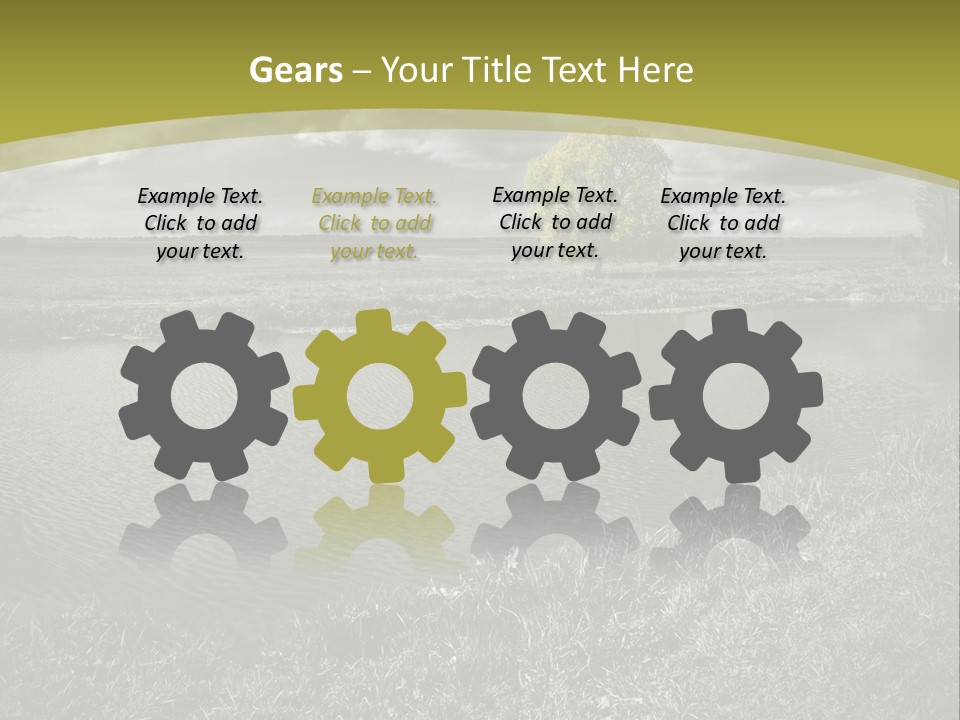 Beauty Heaven Rain PowerPoint Template