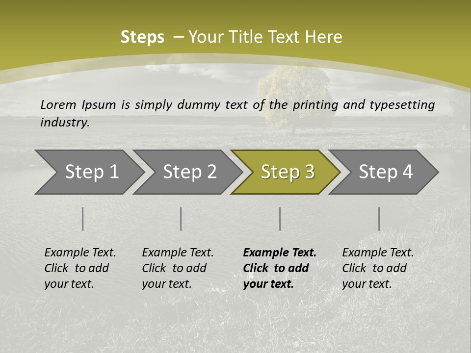Beauty Heaven Rain PowerPoint Template