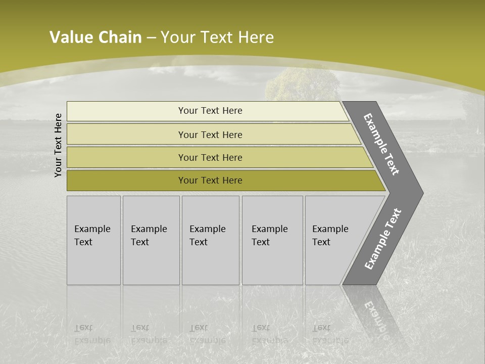 Beauty Heaven Rain PowerPoint Template