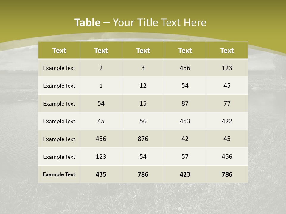 Beauty Heaven Rain PowerPoint Template