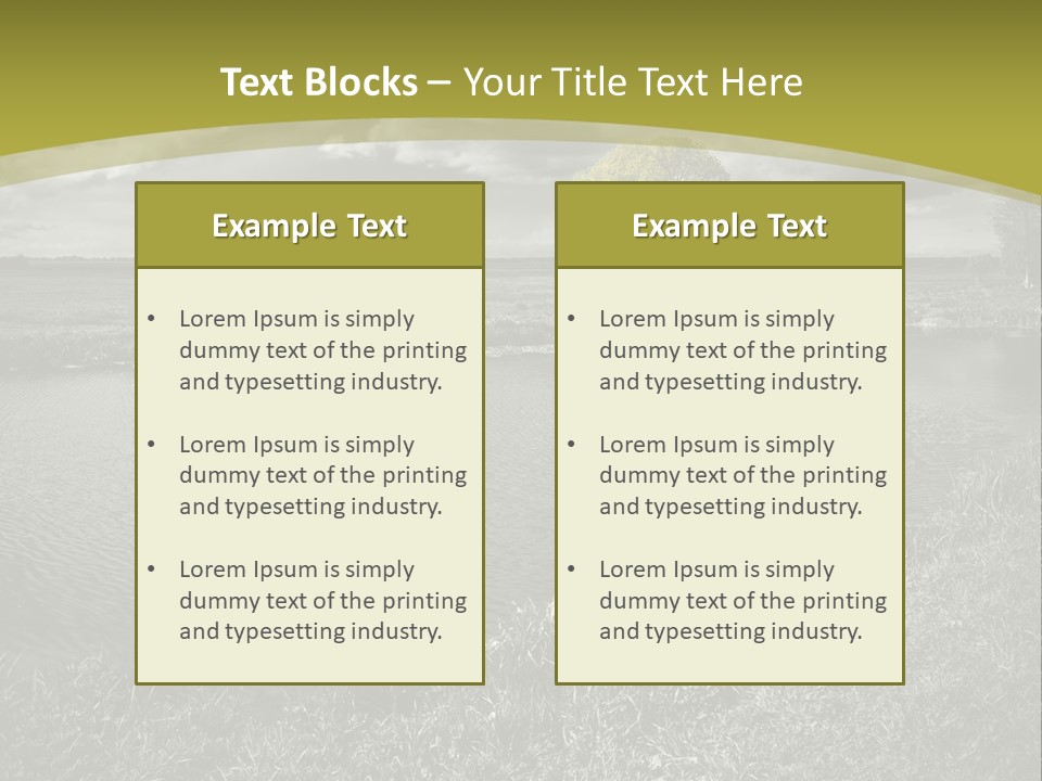 Beauty Heaven Rain PowerPoint Template