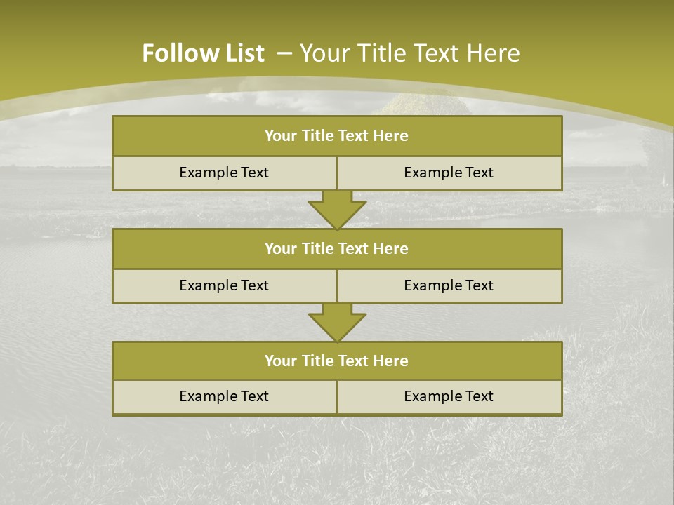 Beauty Heaven Rain PowerPoint Template