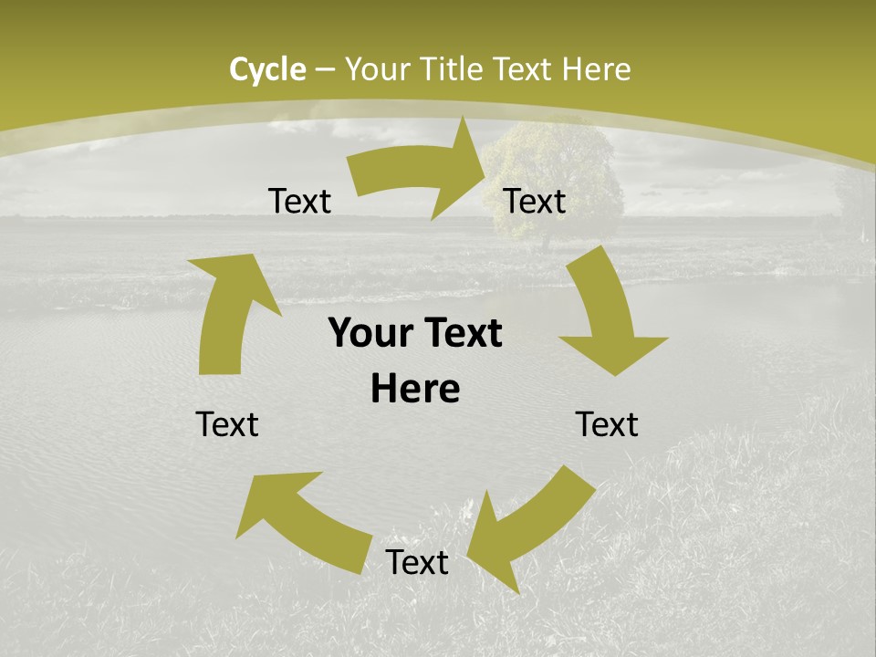 Beauty Heaven Rain PowerPoint Template