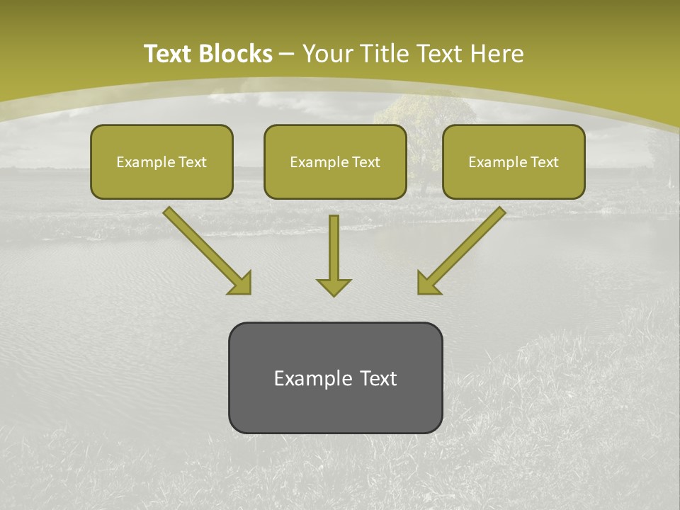 Beauty Heaven Rain PowerPoint Template