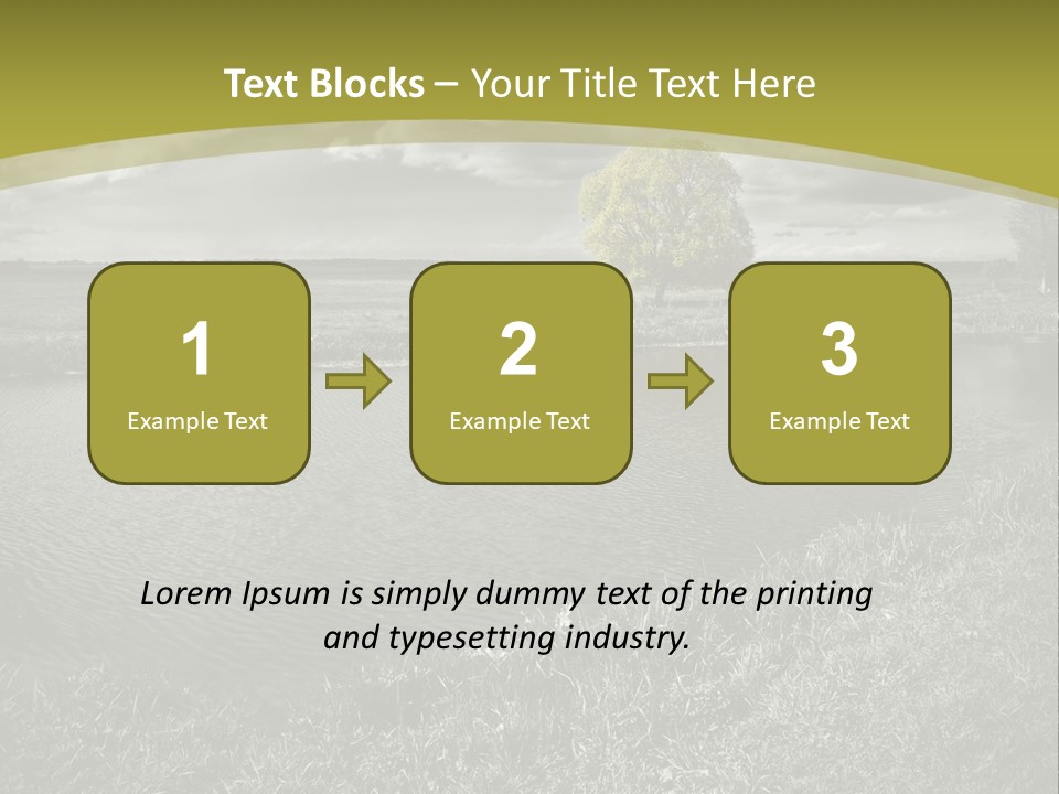 Beauty Heaven Rain PowerPoint Template