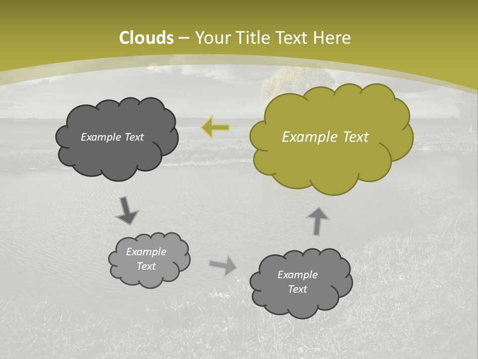 Beauty Heaven Rain PowerPoint Template