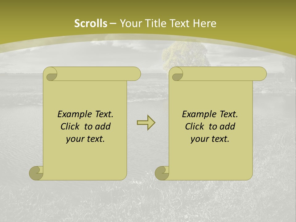 Beauty Heaven Rain PowerPoint Template