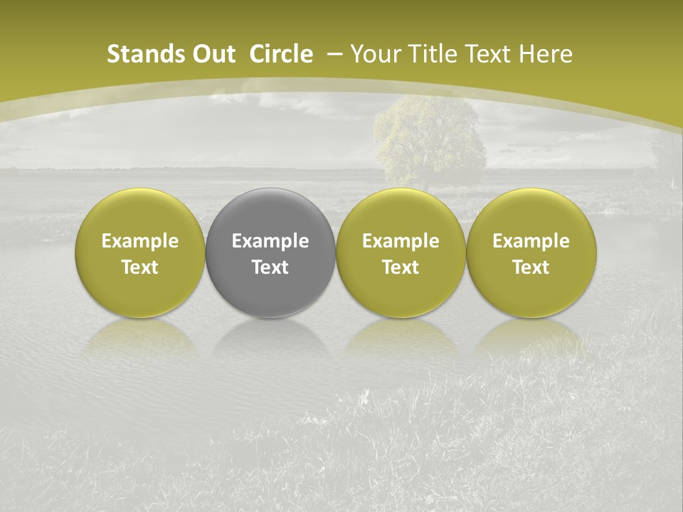 Beauty Heaven Rain PowerPoint Template