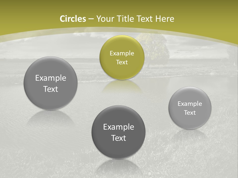 Beauty Heaven Rain PowerPoint Template