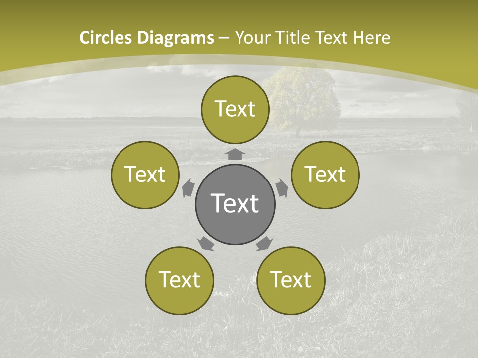 Beauty Heaven Rain PowerPoint Template