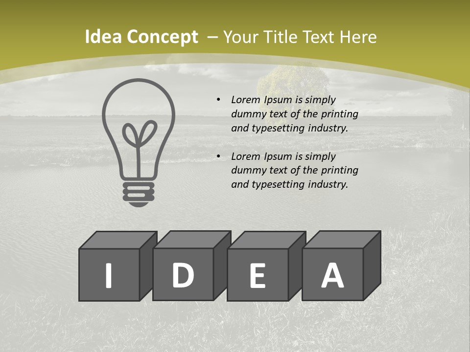 Beauty Heaven Rain PowerPoint Template