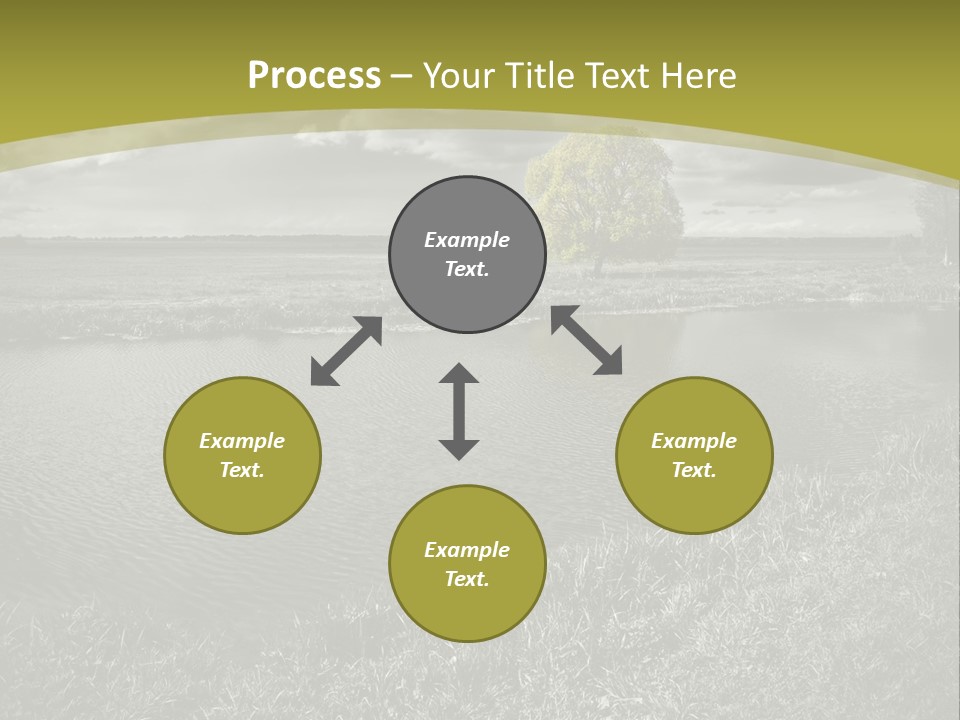 Beauty Heaven Rain PowerPoint Template