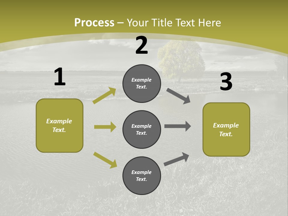 Beauty Heaven Rain PowerPoint Template