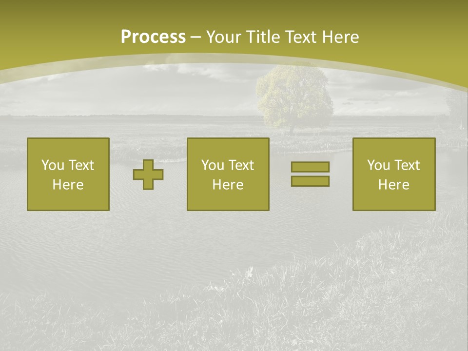 Beauty Heaven Rain PowerPoint Template