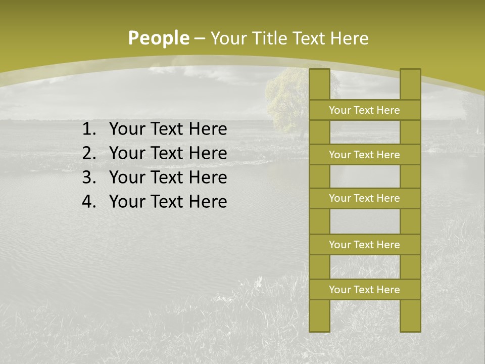 Beauty Heaven Rain PowerPoint Template