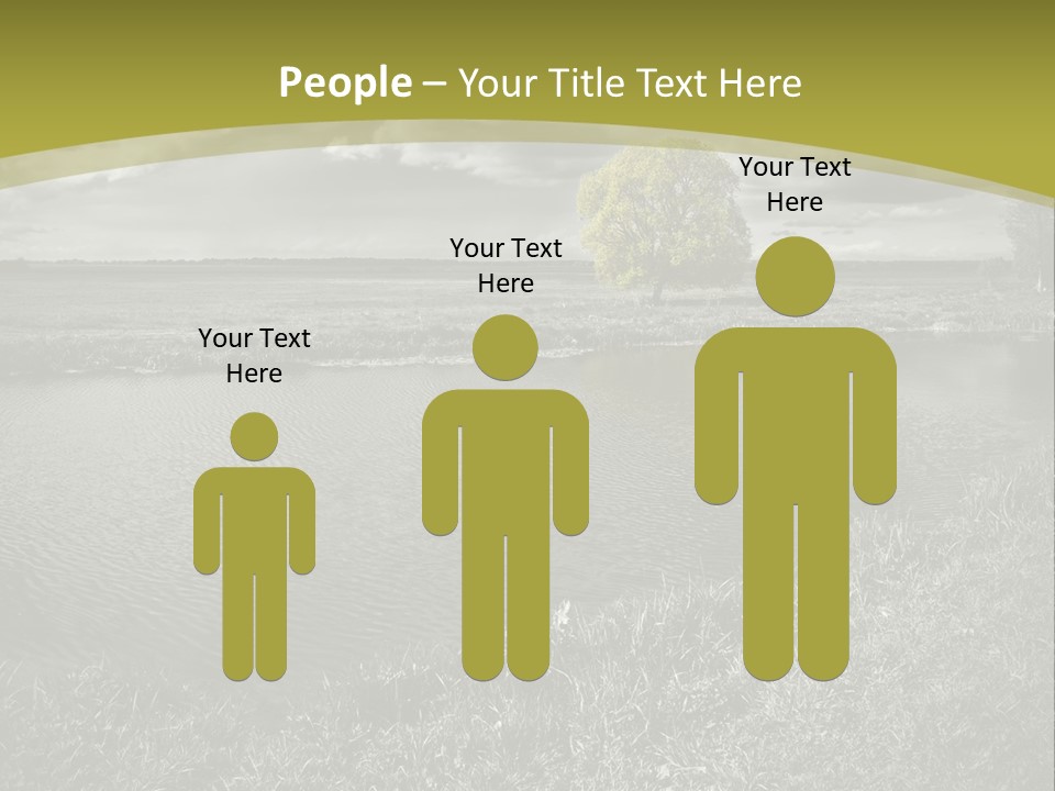 Beauty Heaven Rain PowerPoint Template