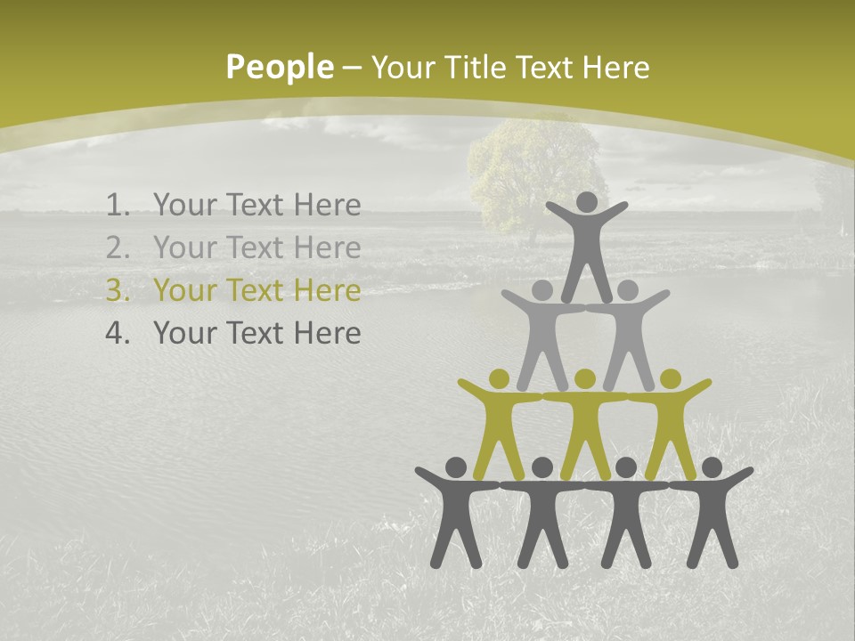 Beauty Heaven Rain PowerPoint Template