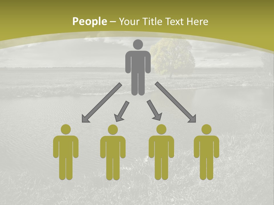 Beauty Heaven Rain PowerPoint Template