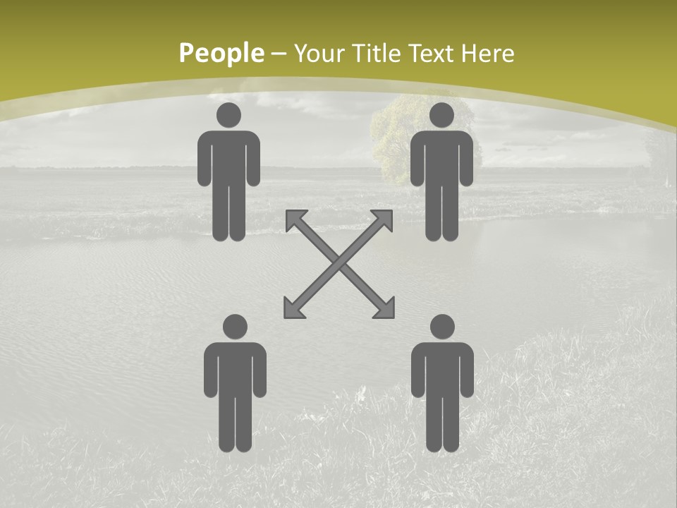 Beauty Heaven Rain PowerPoint Template