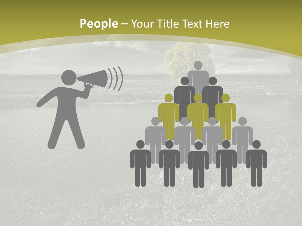 Beauty Heaven Rain PowerPoint Template