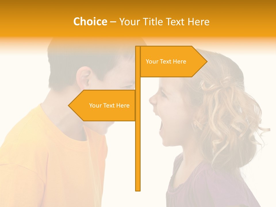 Confrontation Attitude Argument PowerPoint Template