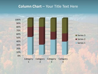 A Scenic View Of A Mountain Range With Colorful Trees PowerPoint Template