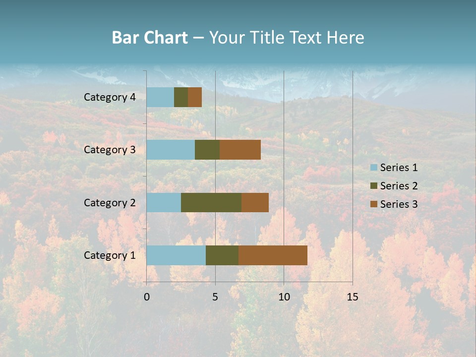 A Scenic View Of A Mountain Range With Colorful Trees PowerPoint Template