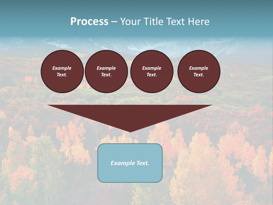 A Scenic View Of A Mountain Range With Colorful Trees PowerPoint Template
