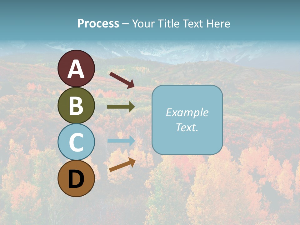 A Scenic View Of A Mountain Range With Colorful Trees PowerPoint Template
