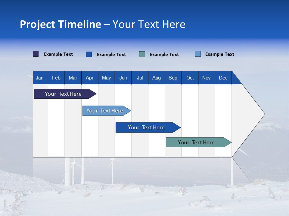 Windturbine Winter Windmill PowerPoint Template