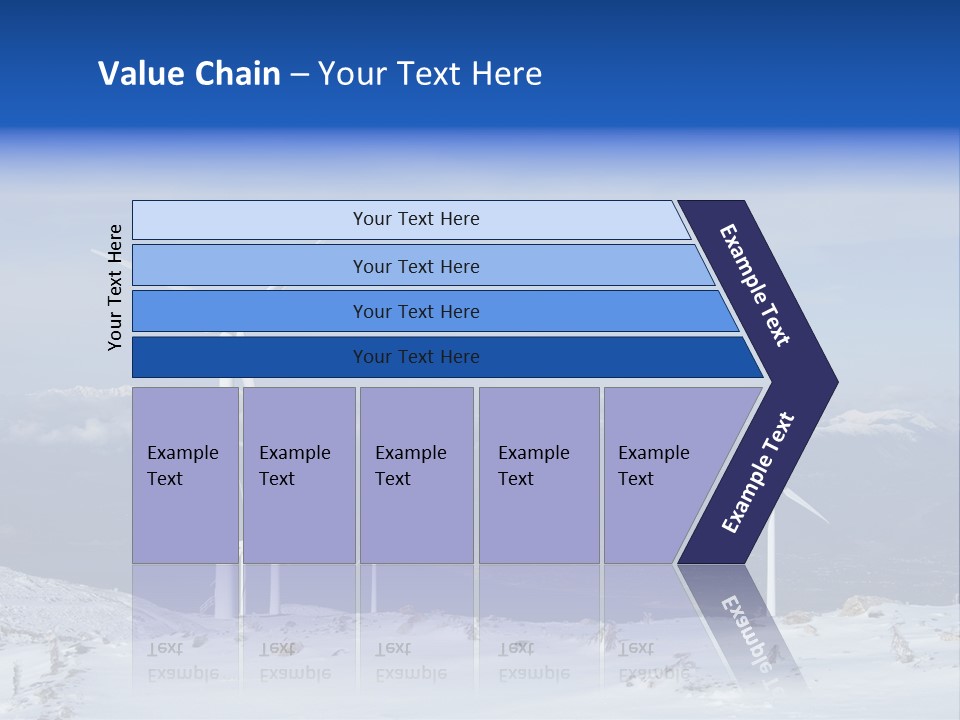 Windturbine Winter Windmill PowerPoint Template