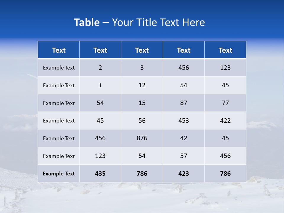 Windturbine Winter Windmill PowerPoint Template