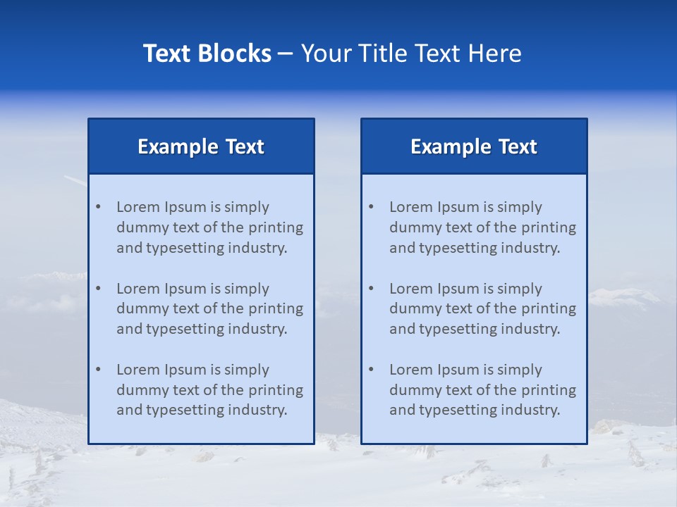 Windturbine Winter Windmill PowerPoint Template