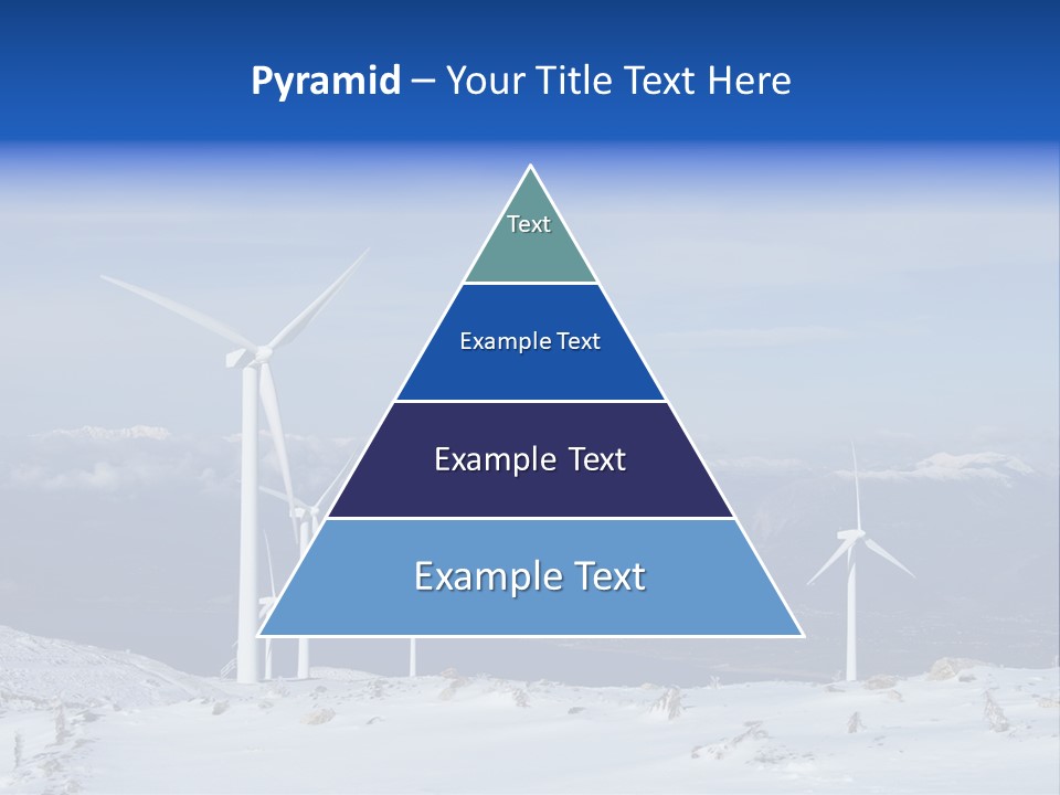 Windturbine Winter Windmill PowerPoint Template