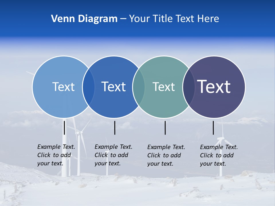Windturbine Winter Windmill PowerPoint Template