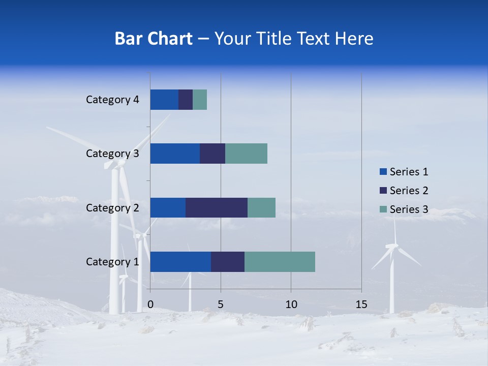 Windturbine Winter Windmill PowerPoint Template