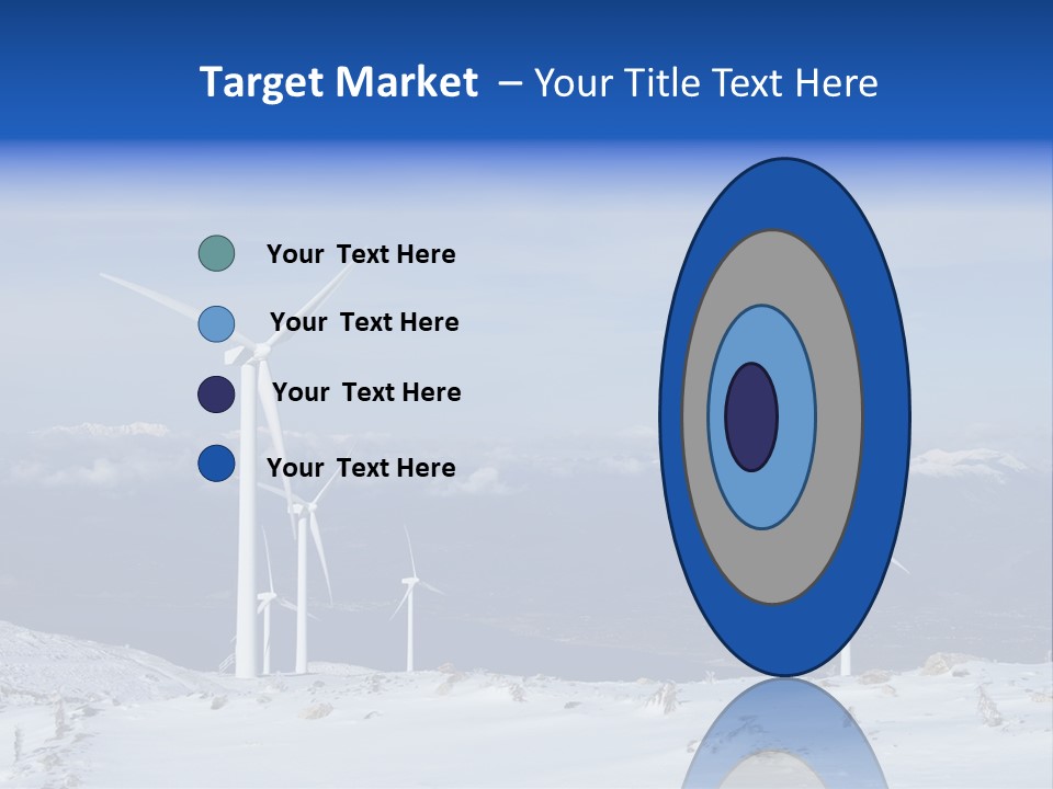Windturbine Winter Windmill PowerPoint Template