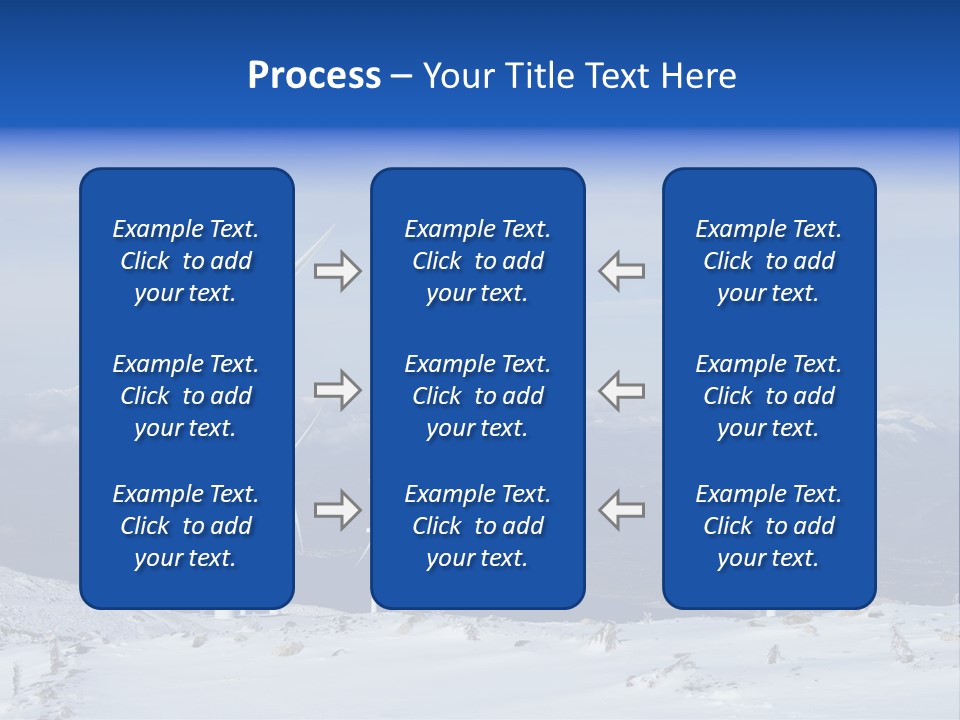 Windturbine Winter Windmill PowerPoint Template