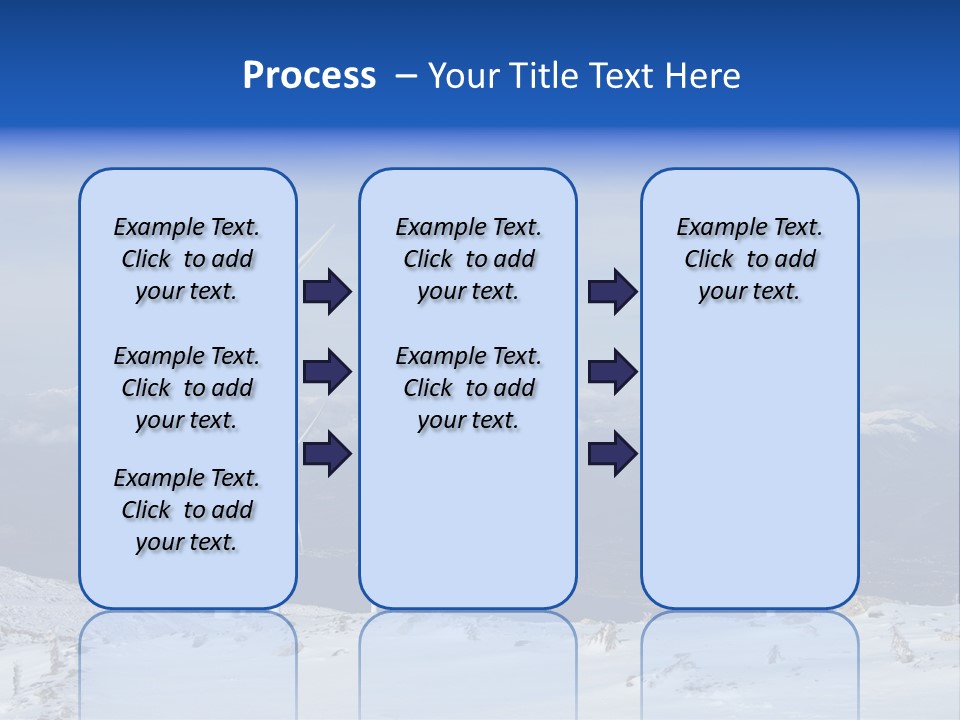 Windturbine Winter Windmill PowerPoint Template