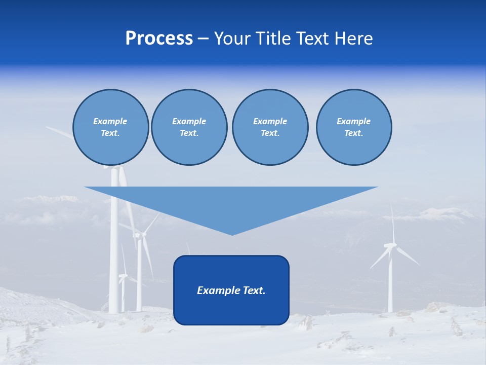 Windturbine Winter Windmill PowerPoint Template