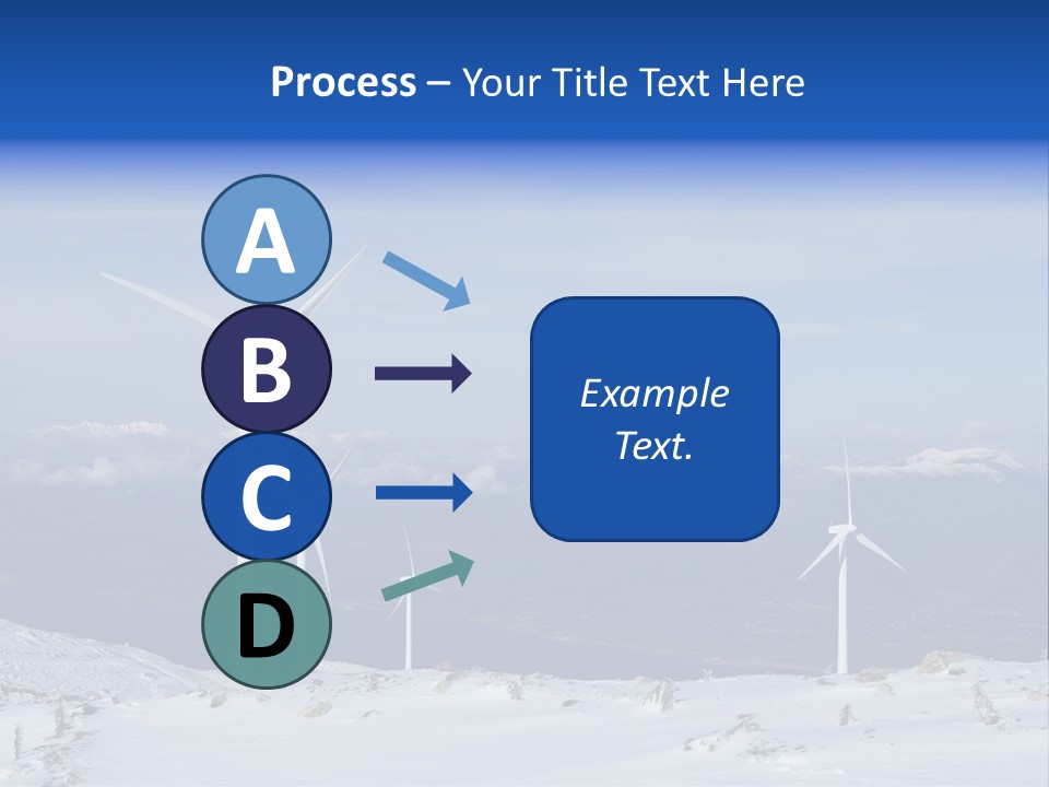 Windturbine Winter Windmill PowerPoint Template