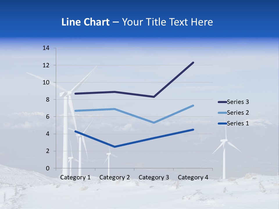 Windturbine Winter Windmill PowerPoint Template