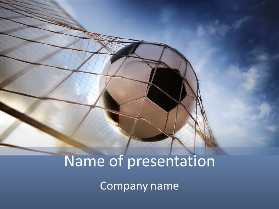 Kick Soccer Game PowerPoint Template