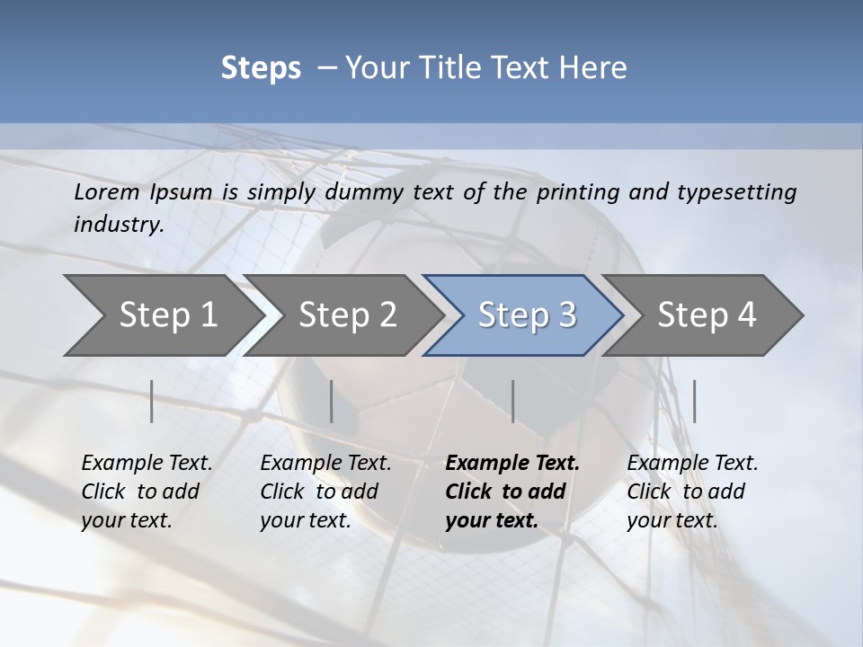 Kick Soccer Game PowerPoint Template