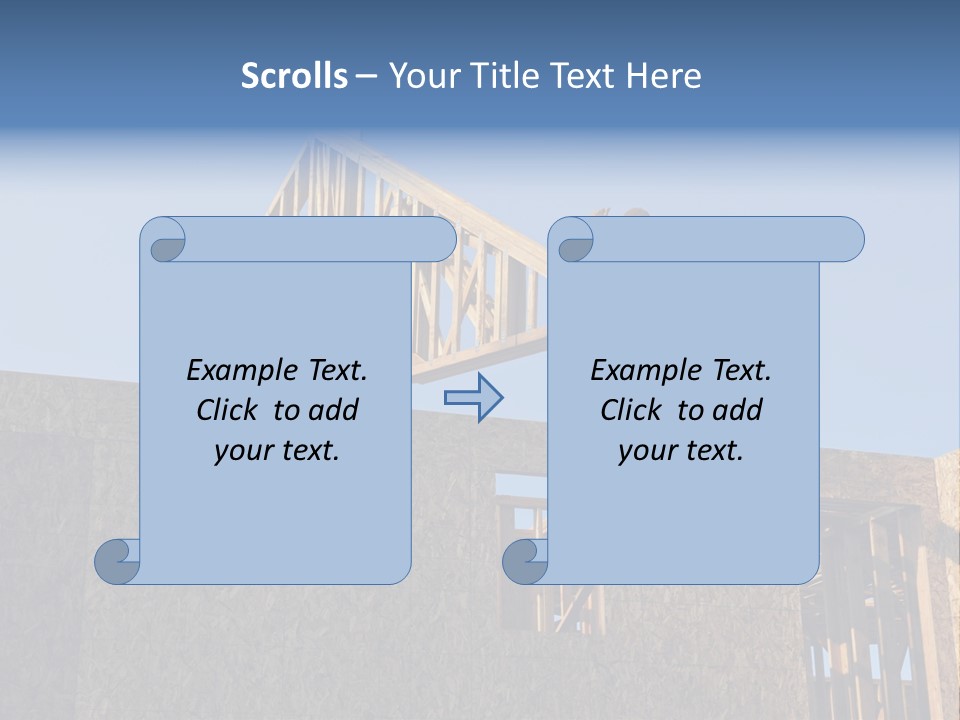 A Man Working On A Roof Of A House PowerPoint Template