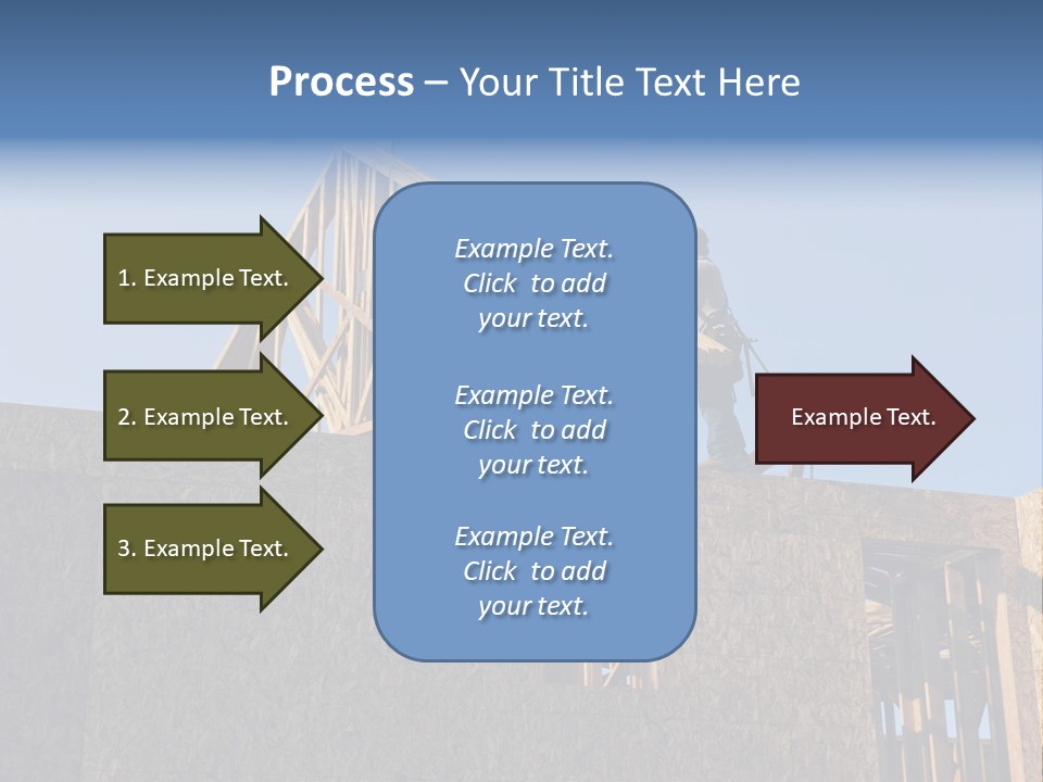 A Man Working On A Roof Of A House PowerPoint Template